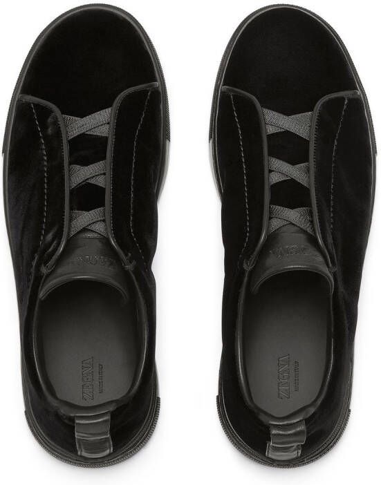 Zegna Triple Stitch™ low-top sneakers Zwart