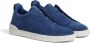 Zegna Triple Stitch suède sneakers Blauw - Thumbnail 2