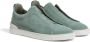 Zegna Triple Stitch suède sneakers Groen - Thumbnail 2