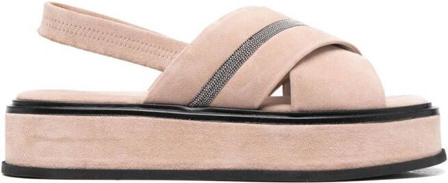 Fabiana Filippi Sandalen met open neus Beige