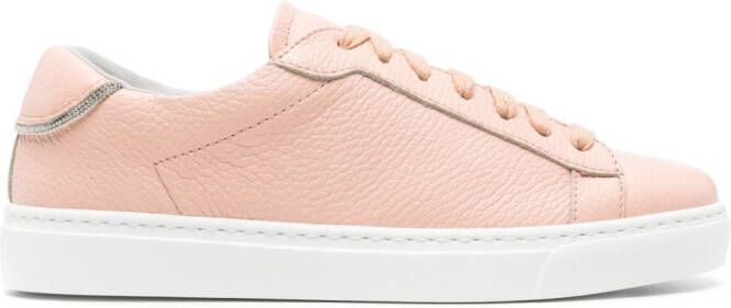 Fabiana Filippi Dalila leren sneakers Roze