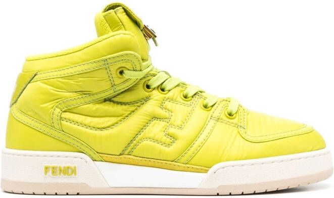 FENDI FF sneakers met geborduurd logo Groen