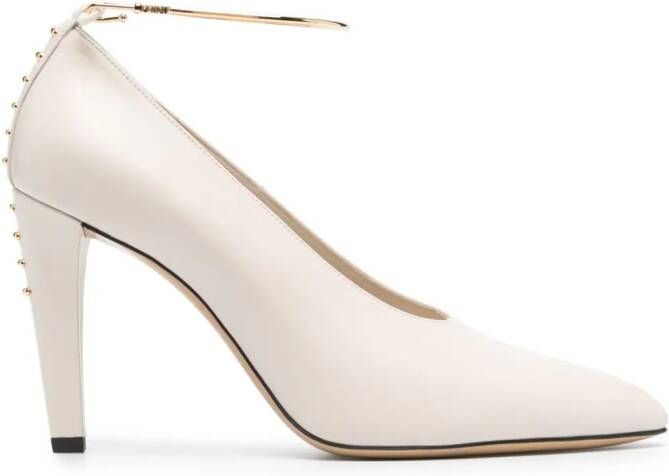 FENDI Filo 95 leren pumps Beige