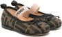 Fendi Kids Ballerina's met strikdetail Zwart - Thumbnail 1