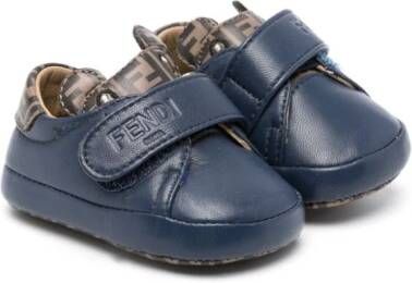 Fendi Kids Leren slofjes Blauw