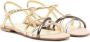 Fendi Kids Sandalen met metallic-effect Goud - Thumbnail 1