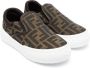 Fendi Kids Sneakers met monogram Bruin - Thumbnail 1