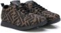 Fendi Kids Sneakers met monogramprint Zwart - Thumbnail 1