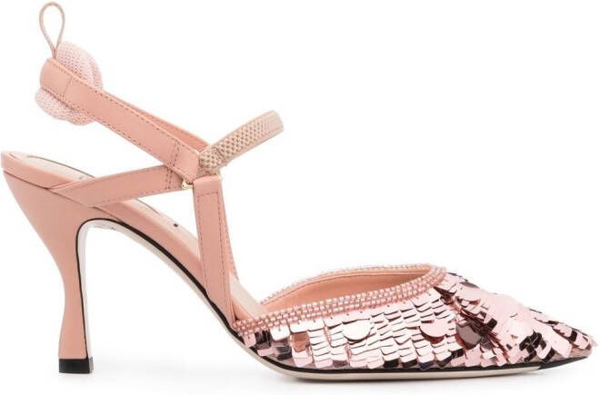 FENDI Pumps met pailletten Roze