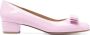 Ferragamo Leren pumps Roze - Thumbnail 1