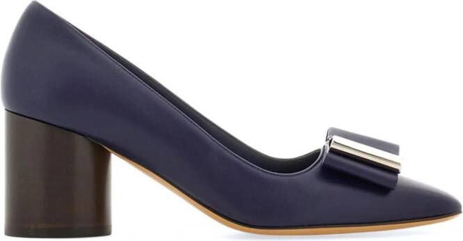 Ferragamo Leren pumps 60 mm Blauw