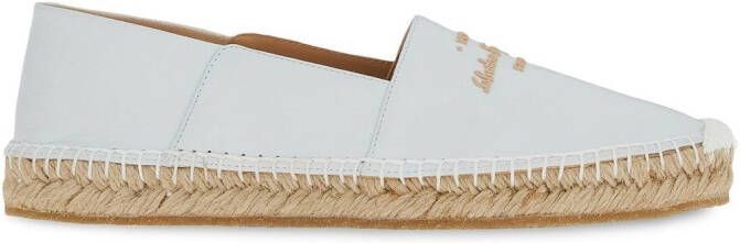 Ferragamo Espadrilles met geborduurd logo Wit