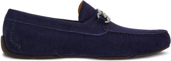 Ferragamo Loafers met gancini-gesp Blauw