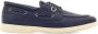 Ferragamo Gancini leren bootschoenen Blauw - Thumbnail 1