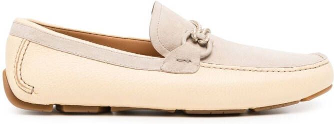 Ferragamo Gancini leren loafers Grijs