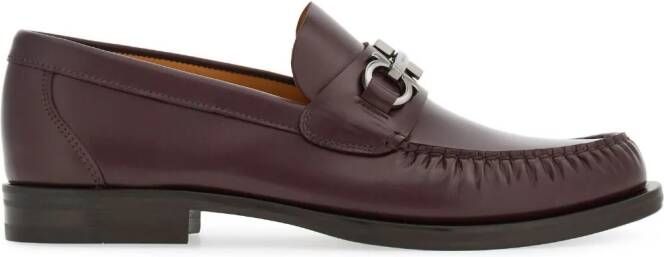 Ferragamo Gancini leren loafers Rood