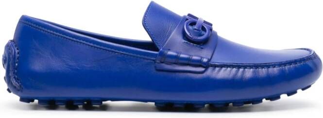 Ferragamo Gancini loafers met gesp Blauw