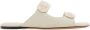 Ferragamo Leren slippers Beige - Thumbnail 1