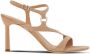 Ferragamo Gancini suède sandalen Beige - Thumbnail 1