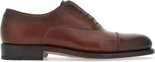 Ferragamo Leren Oxford schoenen Bruin