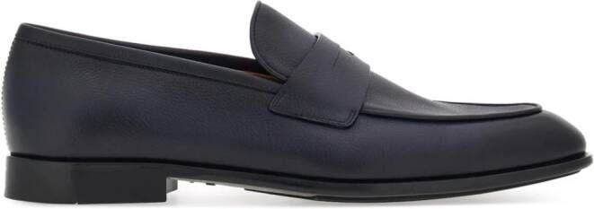 Ferragamo Leren penny loafers Blauw