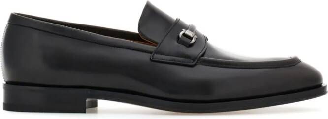 Ferragamo Loafers met Gancini-plakkaat Zwart