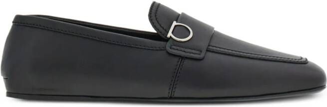 Ferragamo Loafers met Gancini-plakkaat Zwart