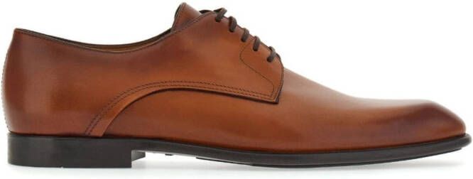 Ferragamo Tweekleurige derby schoenen Bruin