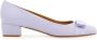 Ferragamo Vara leren pumps 30 mm Paars - Thumbnail 1