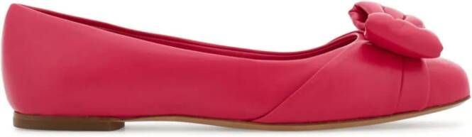 Ferragamo Vara ballerina's met strik Roze