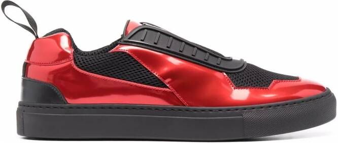 Ferrari Sneakers met gelamineerd-effect Rood