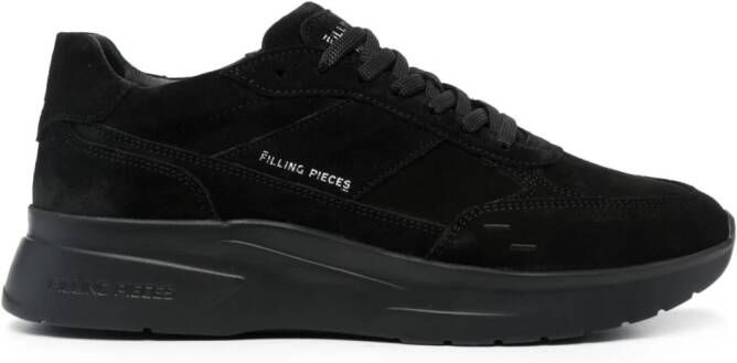 Filling Pieces Jet Runner suède sneakers Zwart