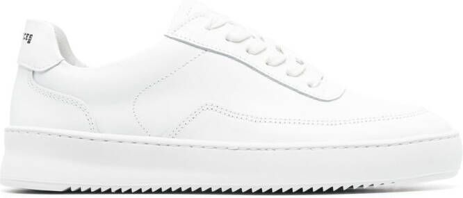 Filling Pieces Leren sneakers Wit