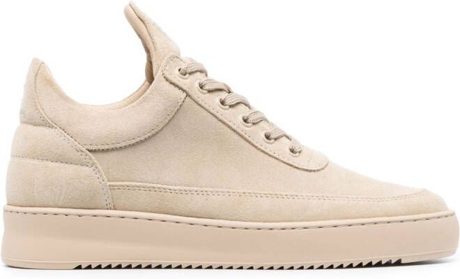 Filling Pieces Sneakers met geborduurd logo Beige