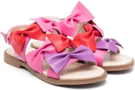 Florens Sandalen met colourblocking Roze