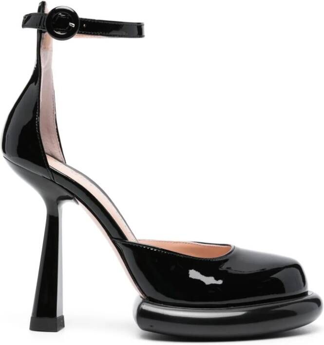 Francesca Bellavita Kelly lakleren pumps Zwart