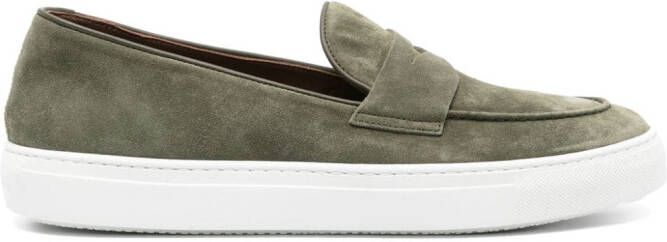 Fratelli Rossetti Suède loafers Groen