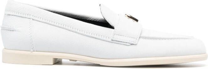 Furla Loafers met logoplakkaat Wit