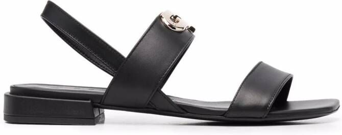 Furla Sandalen met vierkante neus Zwart