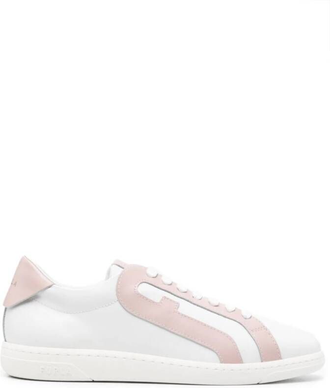 Furla Twist Arch leren sneakers Wit