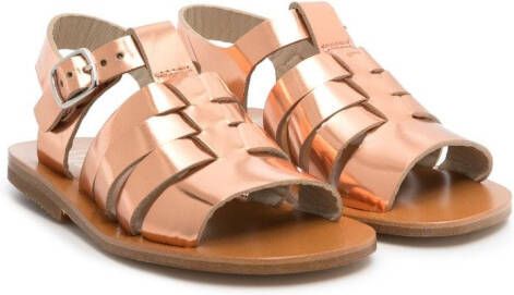 Gallucci Kids Sandalen met metallic-effect Roze