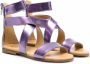 Gallucci Kids Metallic sandalen Paars - Thumbnail 1