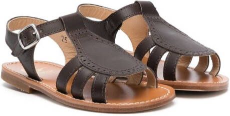 Gallucci Kids Sandalen met open neus Bruin