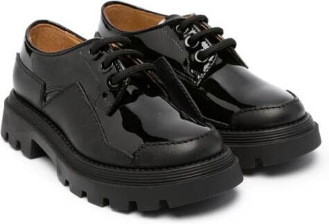 Gallucci Kids Lakleren brogues Zwart