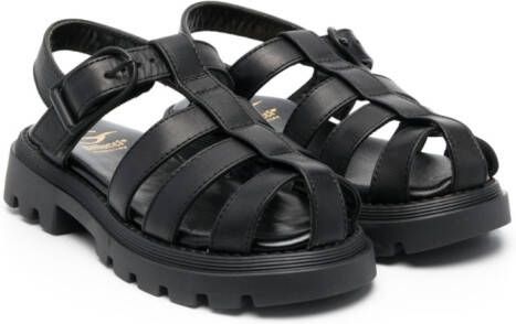 Gallucci Kids Sandalen met gespsluiting Zwart