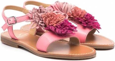 Gallucci Kids Sandalen met pompon Roze