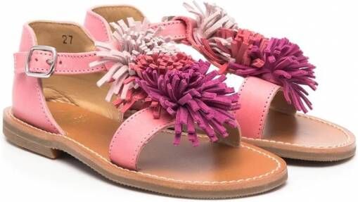 Gallucci Kids Sandalen met pompon Roze