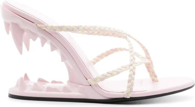 Gcds Morso 110mm leren sandalen Roze