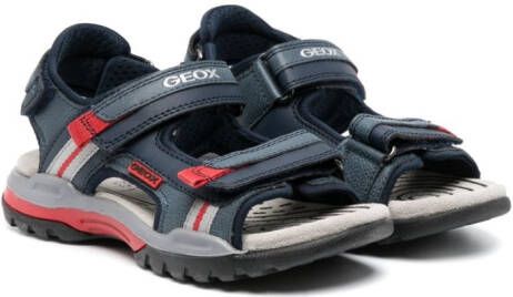 Geox Kids Borealis sandalen met colourblocking Blauw