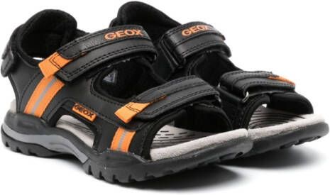 Geox Kids Borealis sandalen met colourblocking Zwart